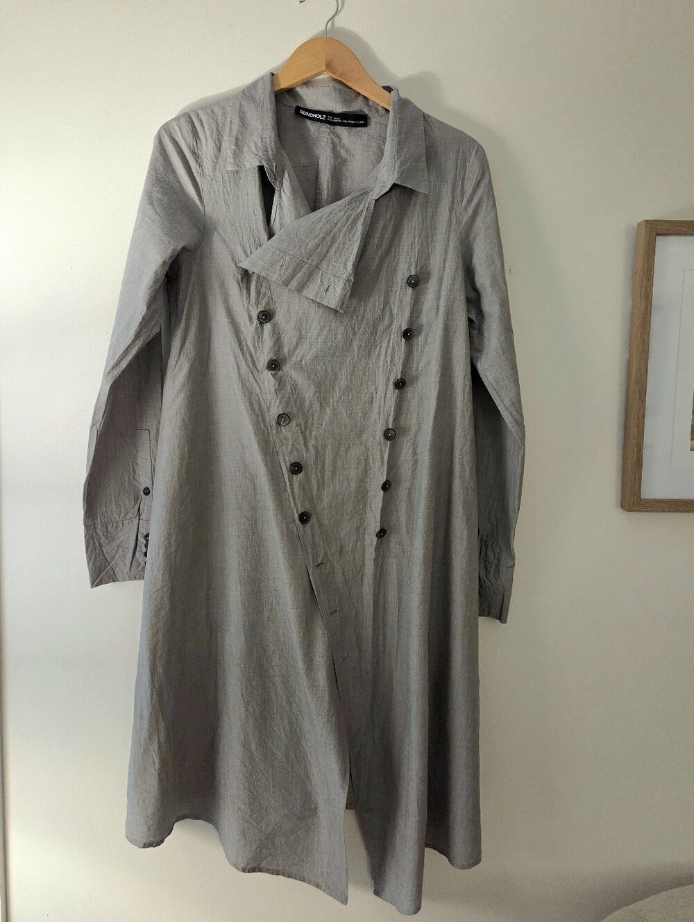 Rundholz Button Front Shirtdress Jacket S